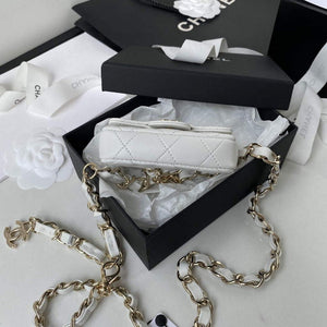Chanel AP2305 Chanel Mini Flap bag Lambskin White - Default Title - View 7