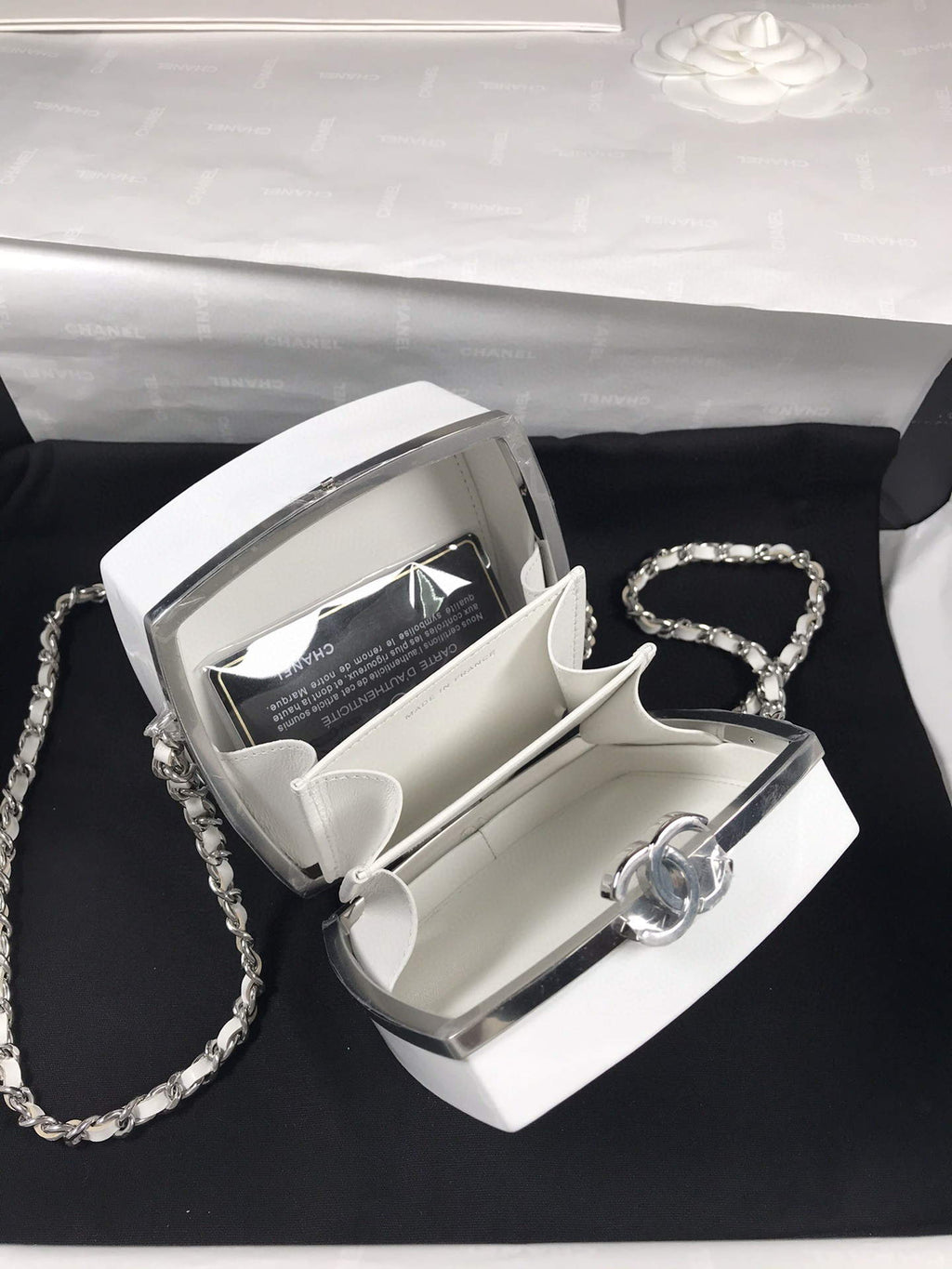 Chanel AP2398 Small Vanity Case Acrylic Black