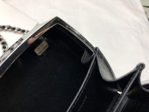 Chanel AP2398 Small Vanity Case Acrylic Black Silver - Default Title - View 9