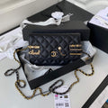 Chanel AP2508 Wallet On Chain Lambskin Shoulder Bag Black - Default Title - View 1