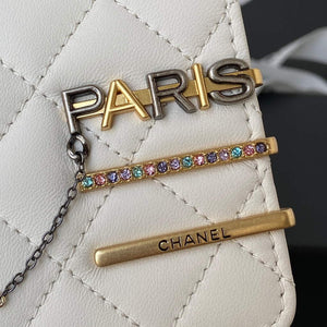 Chanel AP2508 Wallet On Chain Lambskin Shoulder Bag White - Default Title - View 4