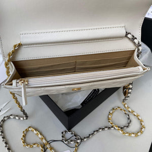 Chanel AP2508 Wallet On Chain Lambskin Shoulder Bag White - Default Title - View 8