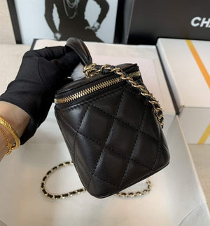 Chanel AP2550 Vanity with Chain Goatskin Black - Default Title - View 3