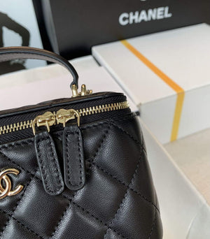 Chanel AP2550 Vanity with Chain Goatskin Black - Default Title - View 7