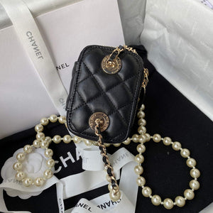 Chanel AP2581 Small Vanity with Chain lambskin Black - Default Title - View 5