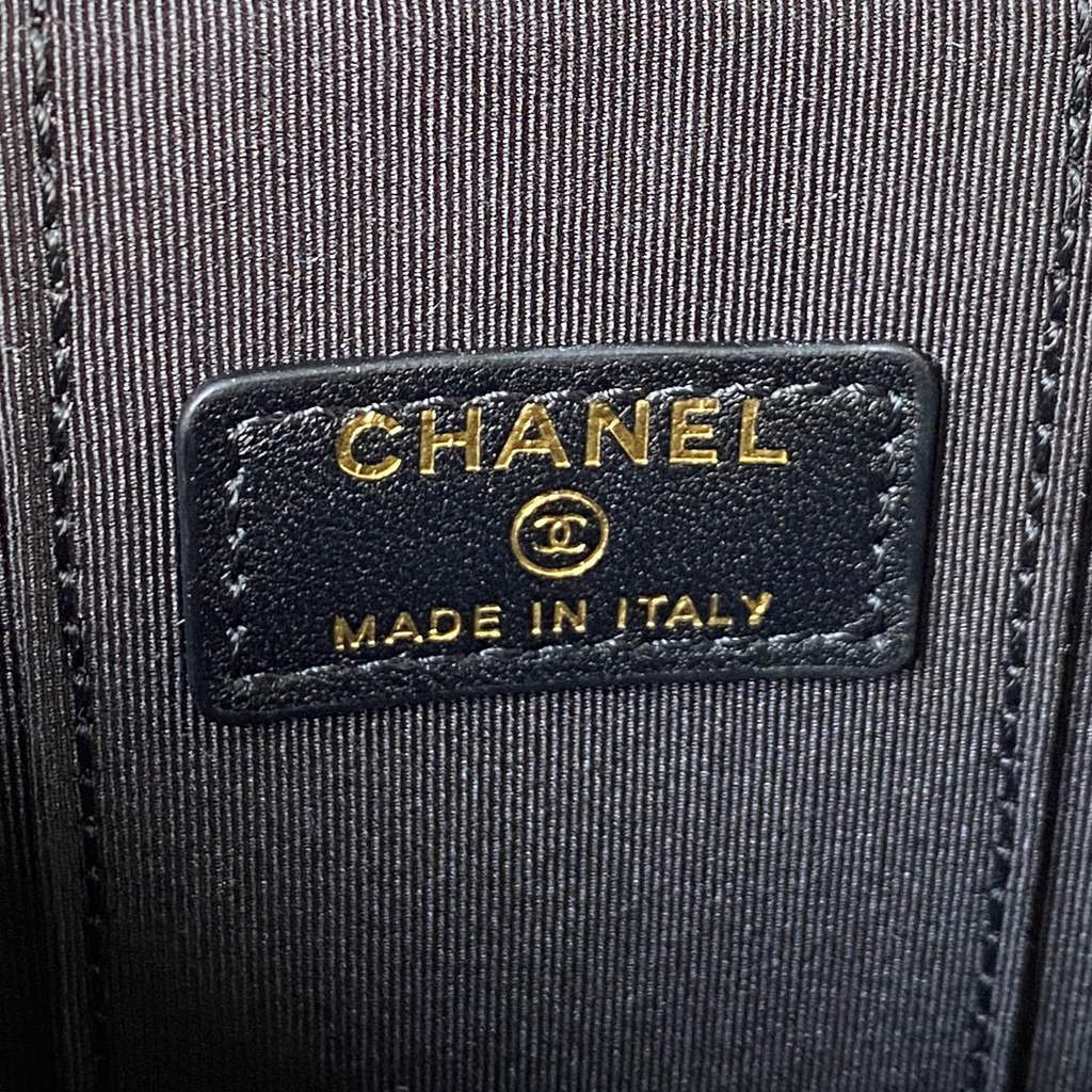 Chanel AP2581 Small Vanity with Chain lambskin Black