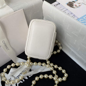 Chanel AP2581 Small Vanity with Chain lambskin White - Default Title - View 8