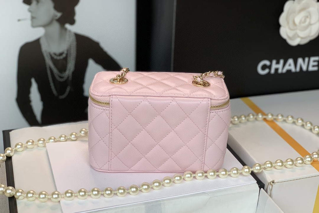 Chanel AP2582 Vanity with Chain lambskin Pink