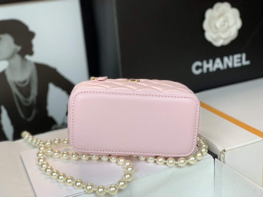 Chanel AP2582 Vanity with Chain lambskin Pink