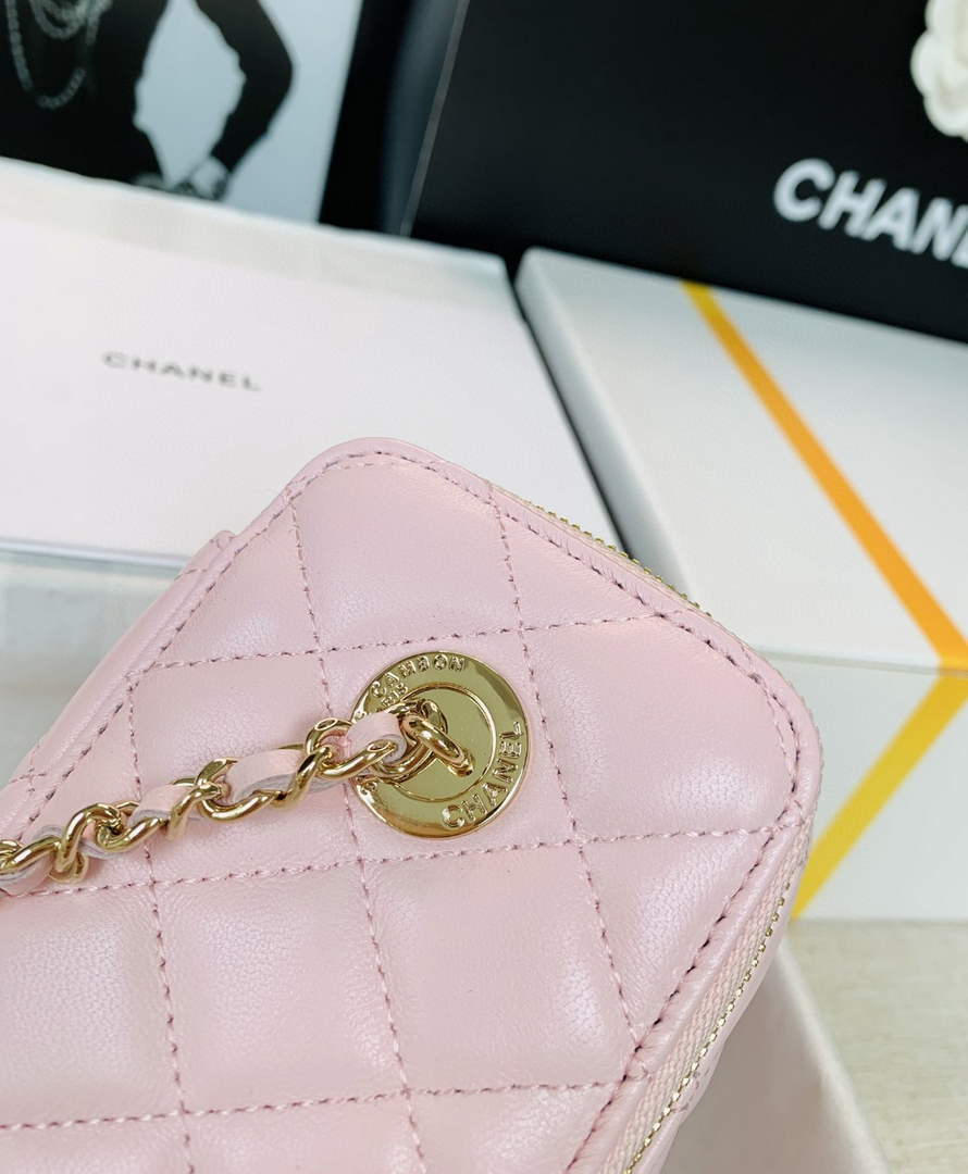 Chanel AP2582 Vanity with Chain lambskin Pink - Default Title - View 7