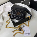 Chanel AP2635 Clutch With Chain Lambskin Black - Default Title - View 1