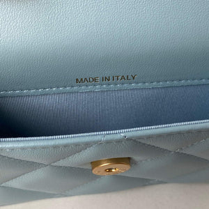 Chanel AP2635 Clutch With Chain Lambskin Blue - Default Title - View 7