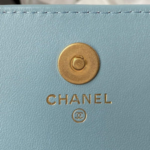 Chanel AP2635 Clutch With Chain Lambskin Blue - Default Title - View 9