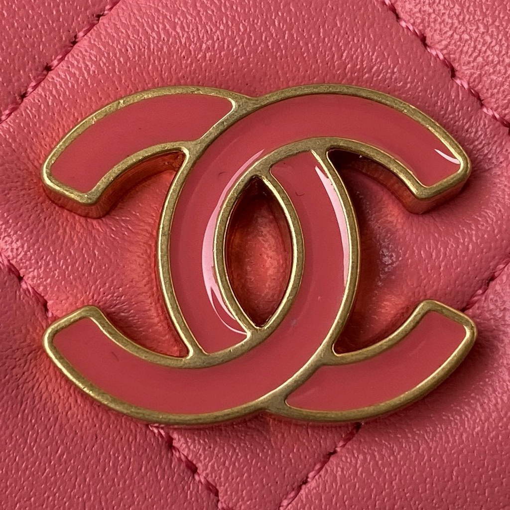 Chanel AP2635 Clutch With Chain Lambskin Pink