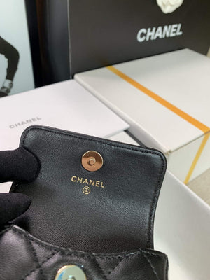 Chanel AP2654 Belt bag lambskin Imitation Pearls gold Black - Default Title - View 8