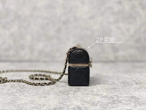 Chanel AP2655 Mini box with chain lambskin Black - Default Title - View 3