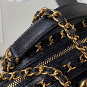 Chanel AP2669 Clutch with Chain Nylon Bag Black - Default Title - View 5
