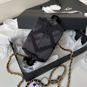 Chanel AP2669 Clutch with Chain Nylon Bag Black - Default Title - View 7
