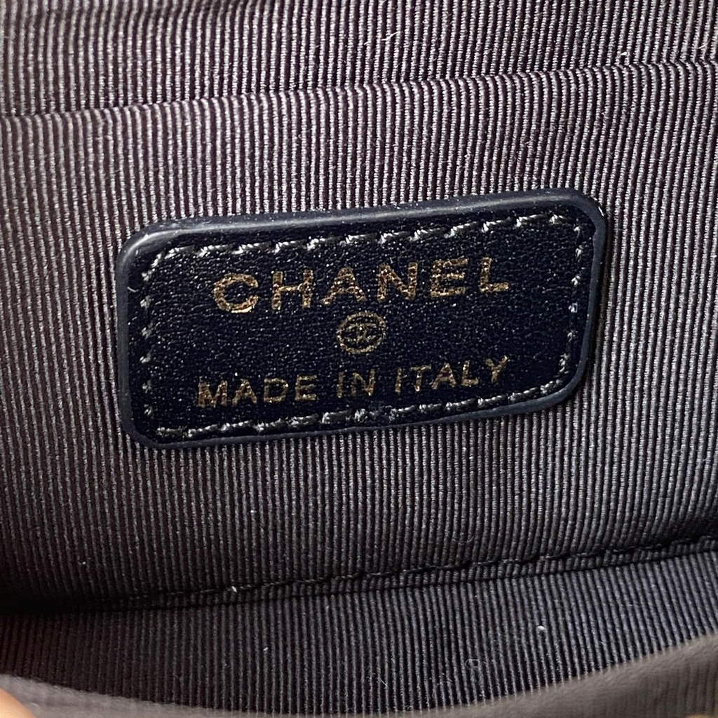 Chanel AP2669 Clutch with Chain Nylon Bag Black
