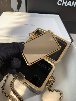 Chanel AP2717 Small Vanity With Chain Lambskin Gold Black - Default Title - View 8