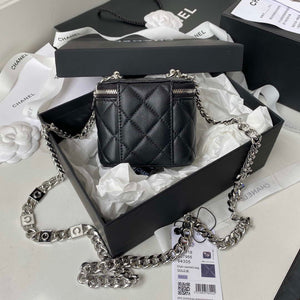 Chanel AP2718 Small Vanity With Chain Black Lambskin - Default Title - View 2