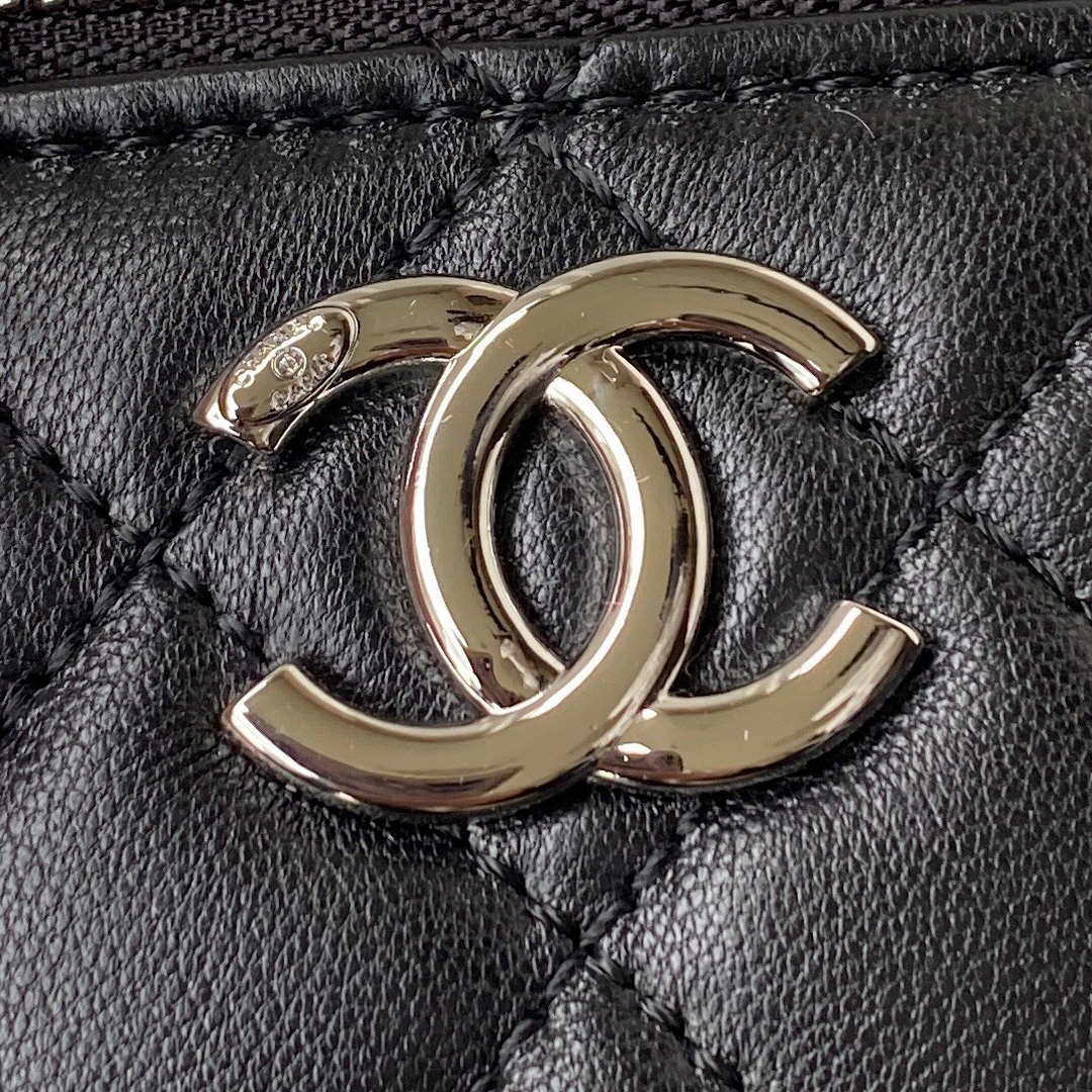 Chanel AP2718 Small Vanity With Chain Black Lambskin - Default Title - View 3