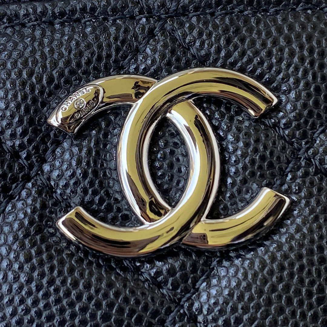 Chanel AP2718 Small Vanity With Chain Calfskin Black - Default Title - View 3