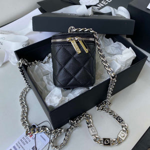 Chanel AP2718 Small Vanity With Chain Calfskin Black - Default Title - View 4