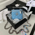 Chanel AP2718 Small Vanity With Chain Calfskin Blue