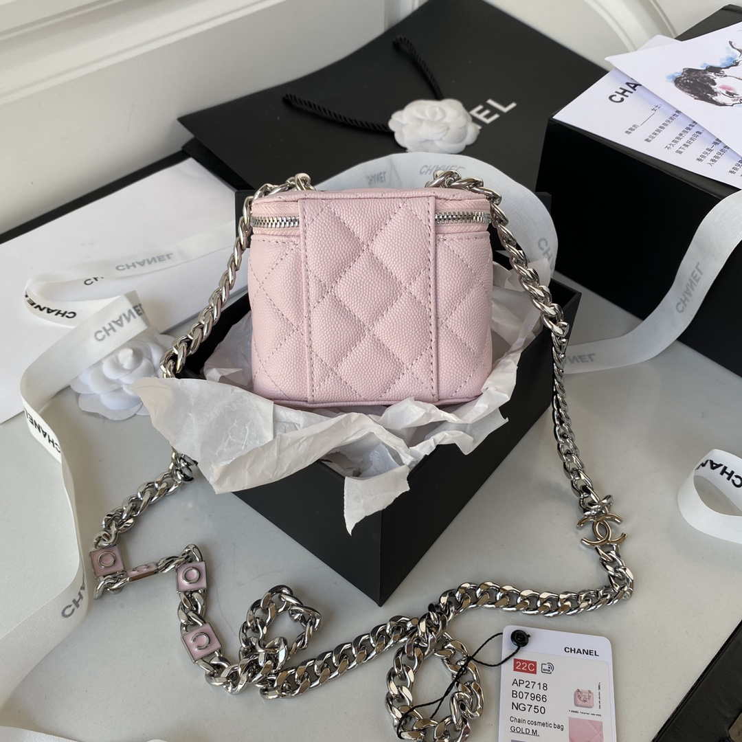Chanel AP2718 Small Vanity With Chain Calfskin Pink - Default Title - View 2