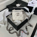 Chanel AP2718 Small Vanity With Chain Calfskin White - Default Title - View 1