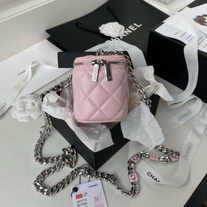 Chanel AP2718 Small Vanity With Chain Pink Lambskin - Default Title - View 5