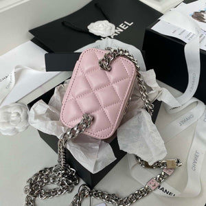 Chanel AP2718 Small Vanity With Chain Pink Lambskin - Default Title - View 7