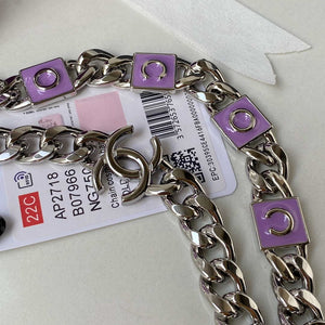 Chanel AP2718 Small Vanity With Chain Purple Lambskin - Default Title - View 7