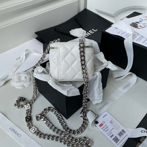 Chanel AP2718 Small Vanity With Chain White Lambskin - Default Title - View 2