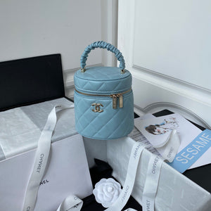 Chanel Vanity Case Lambskin AP2730 Blue - Default Title - View 1