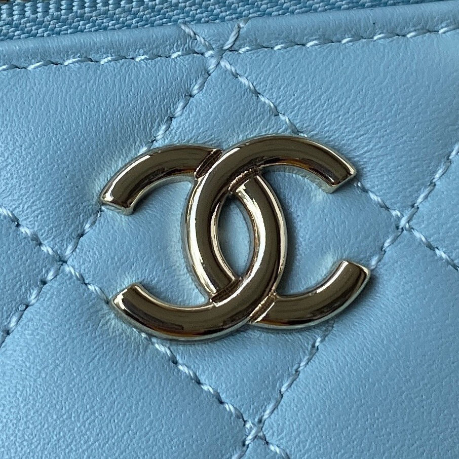 Chanel Vanity Case Lambskin AP2730 Blue - Default Title - View 3