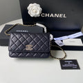 Chanel Classic Wallet on Chain Grained Shiny AP2734 black - Default Title - View 1