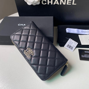 Chanel Flap Wallet Grained shiny calfskin AP2739 Black - Default Title - View 3