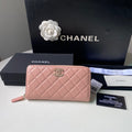 Chanel Flap Wallet Grained shiny calfskin AP2739 pink - Default Title - View 1