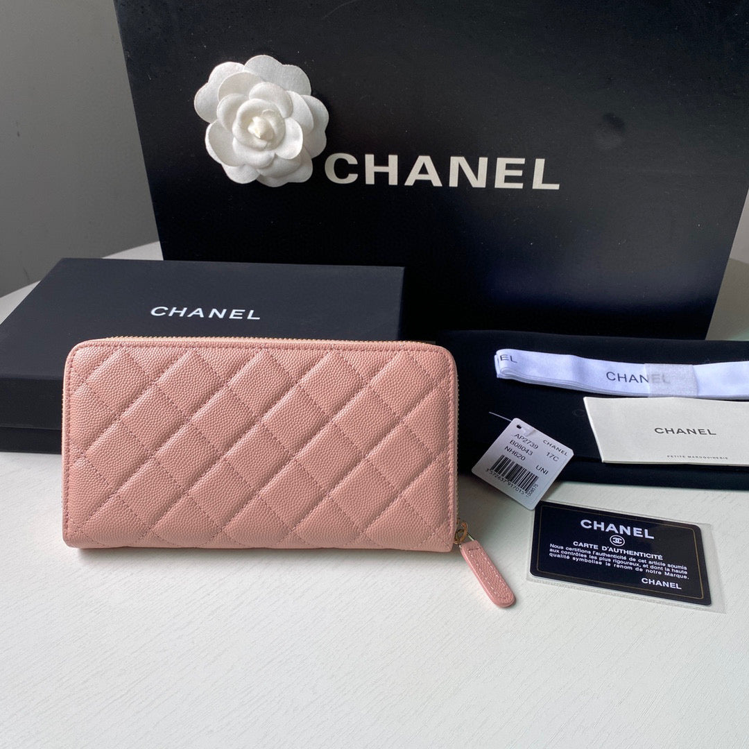 Chanel Flap Wallet Grained shiny calfskin AP2739 pink - Default Title - View 2