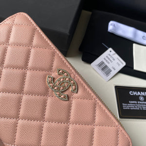 Chanel Flap Wallet Grained shiny calfskin AP2739 pink - Default Title - View 5