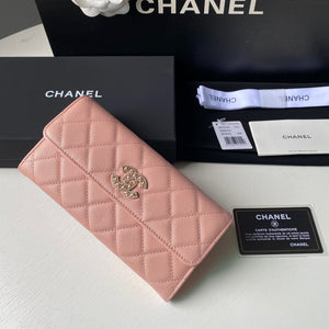 Chanel Long Flap Wallet Grained shiny calfskin AP2740 Pink - Default Title - View 3
