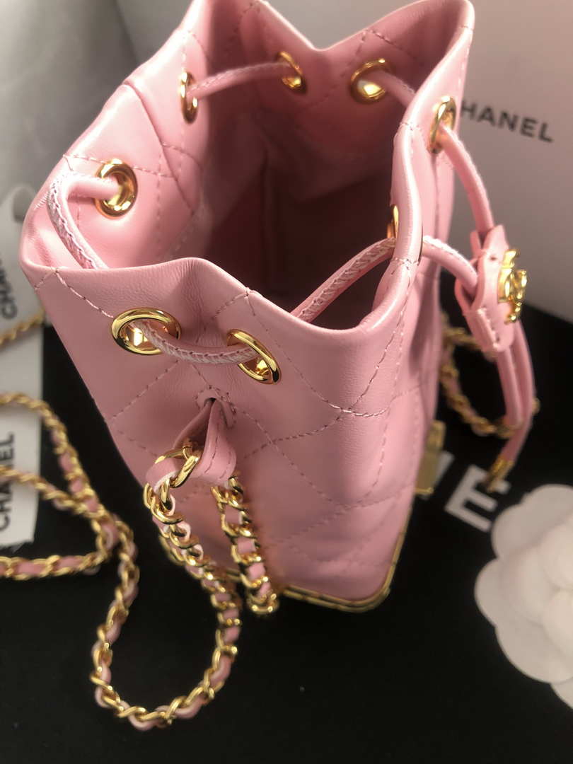 Chanel AP2750 Bucket Bag Shoulder Bag Lambskin Pink - Default Title - View 4