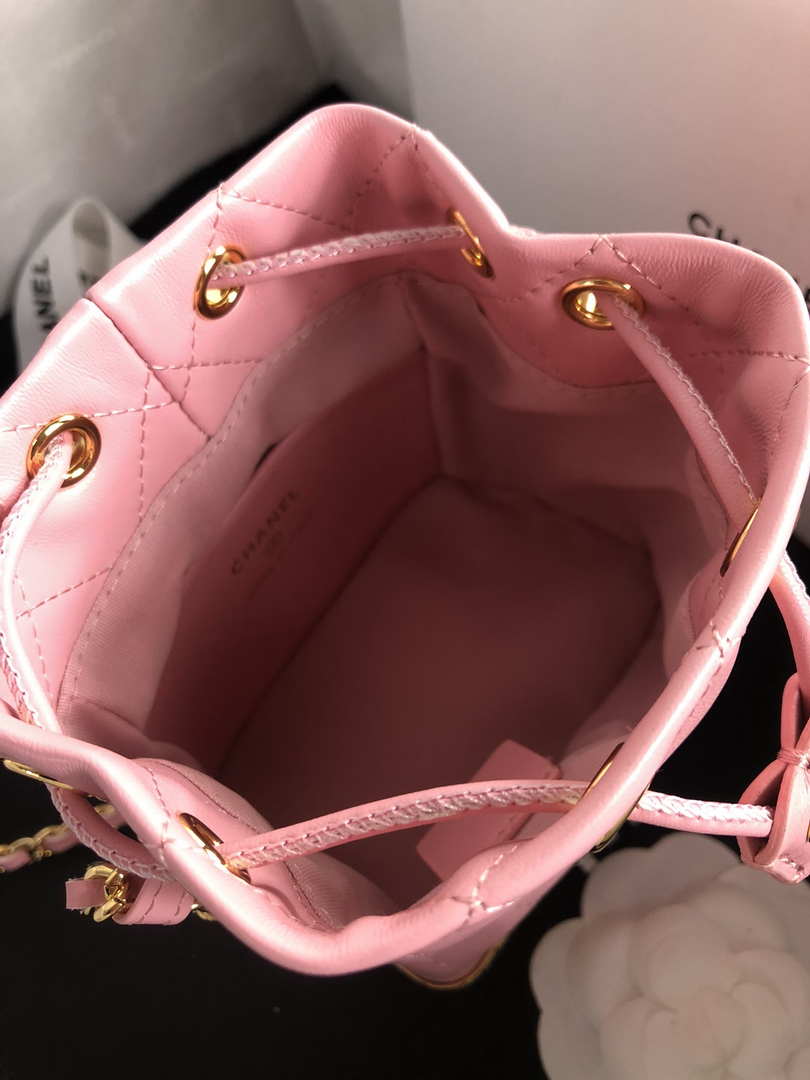 Chanel AP2750 Bucket Bag Shoulder Bag Lambskin Pink - Default Title - View 5