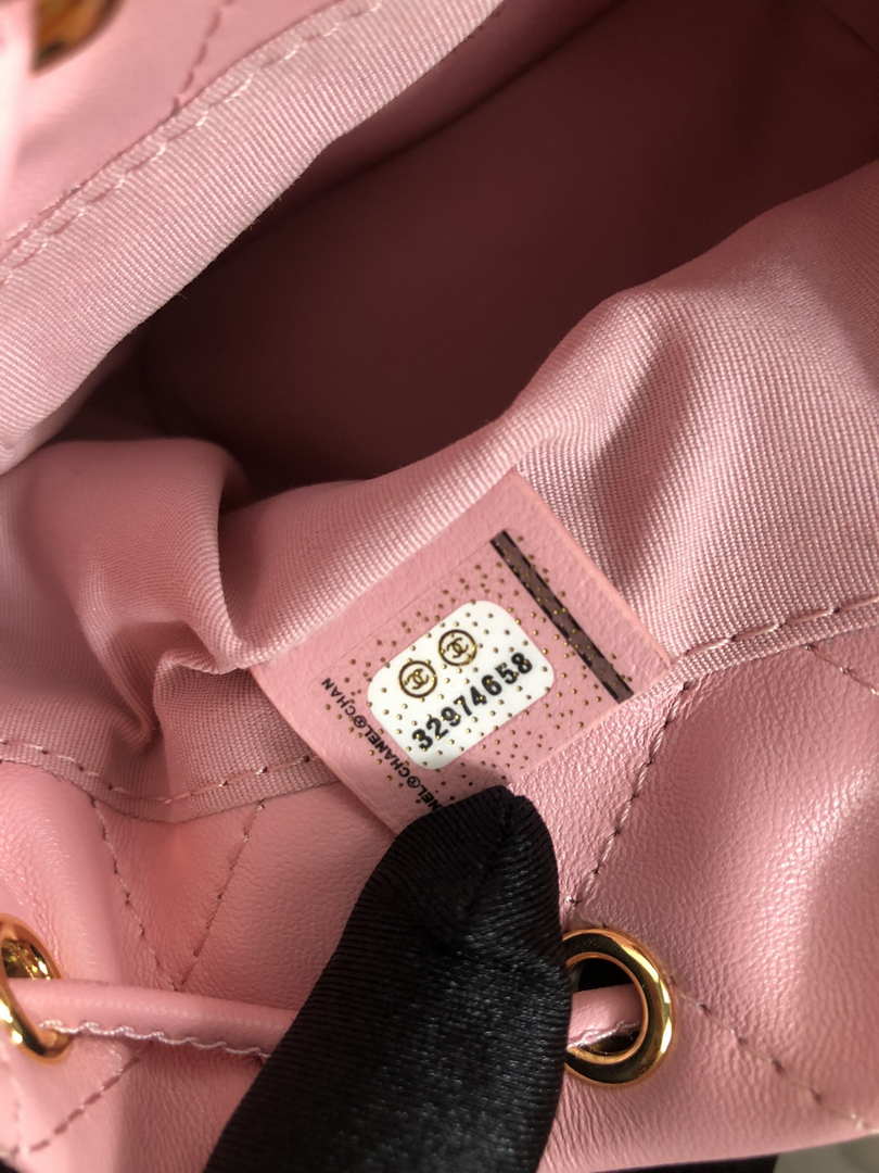 Chanel AP2750 Bucket Bag Shoulder Bag Lambskin Pink