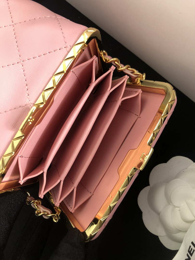 Chanel AP2750 Bucket Bag Shoulder Bag Lambskin Pink - Default Title - View 9