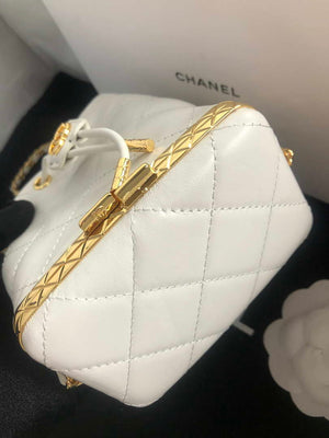 Chanel AP2750 Bucket Bag Shoulder Bag Lambskin White - Default Title - View 8