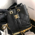 Chanel AP2750 Bucket Bag Shoulder Bag Lambskin Black - Default Title - View 1