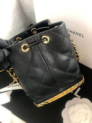 Chanel AP2750 Bucket Bag Shoulder Bag Lambskin Black - Default Title - View 2